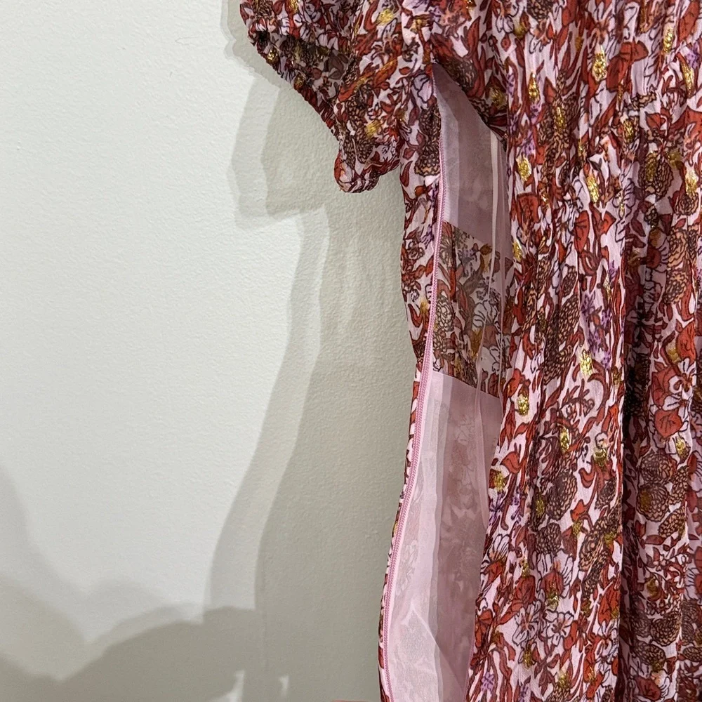 J. Crew Pink Floral Maxi Dress